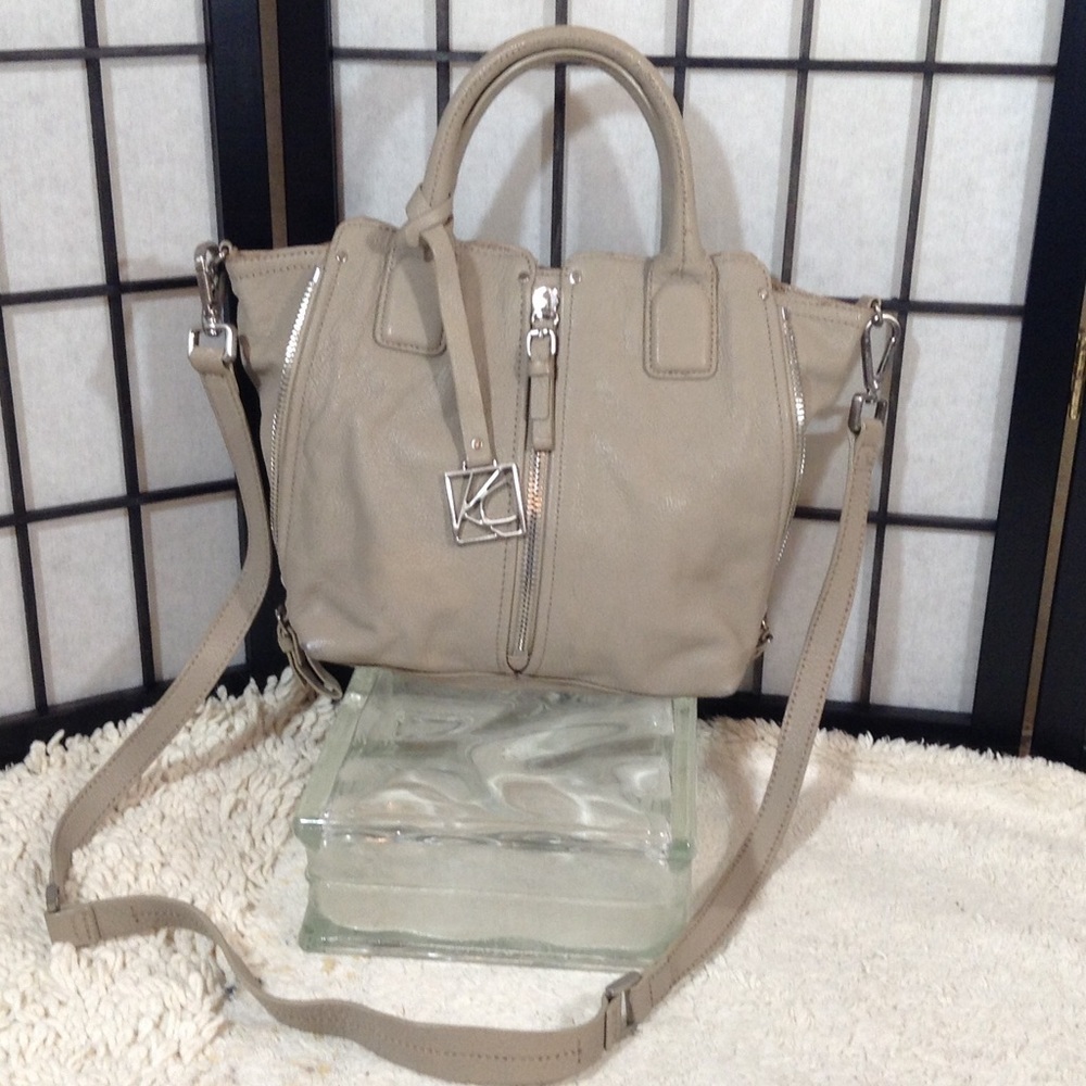 Kenneth Cole leather satchel/shoulder bag
